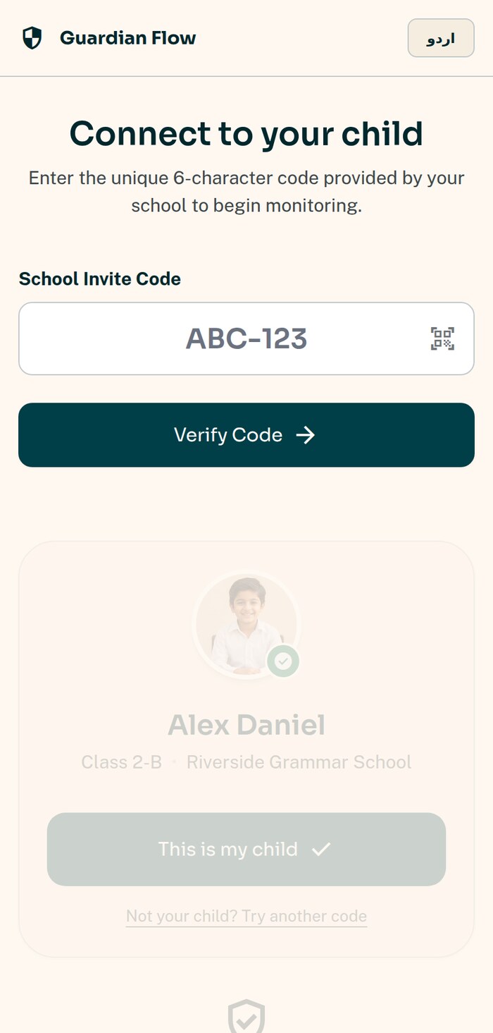 Connecting to a child with an invite code