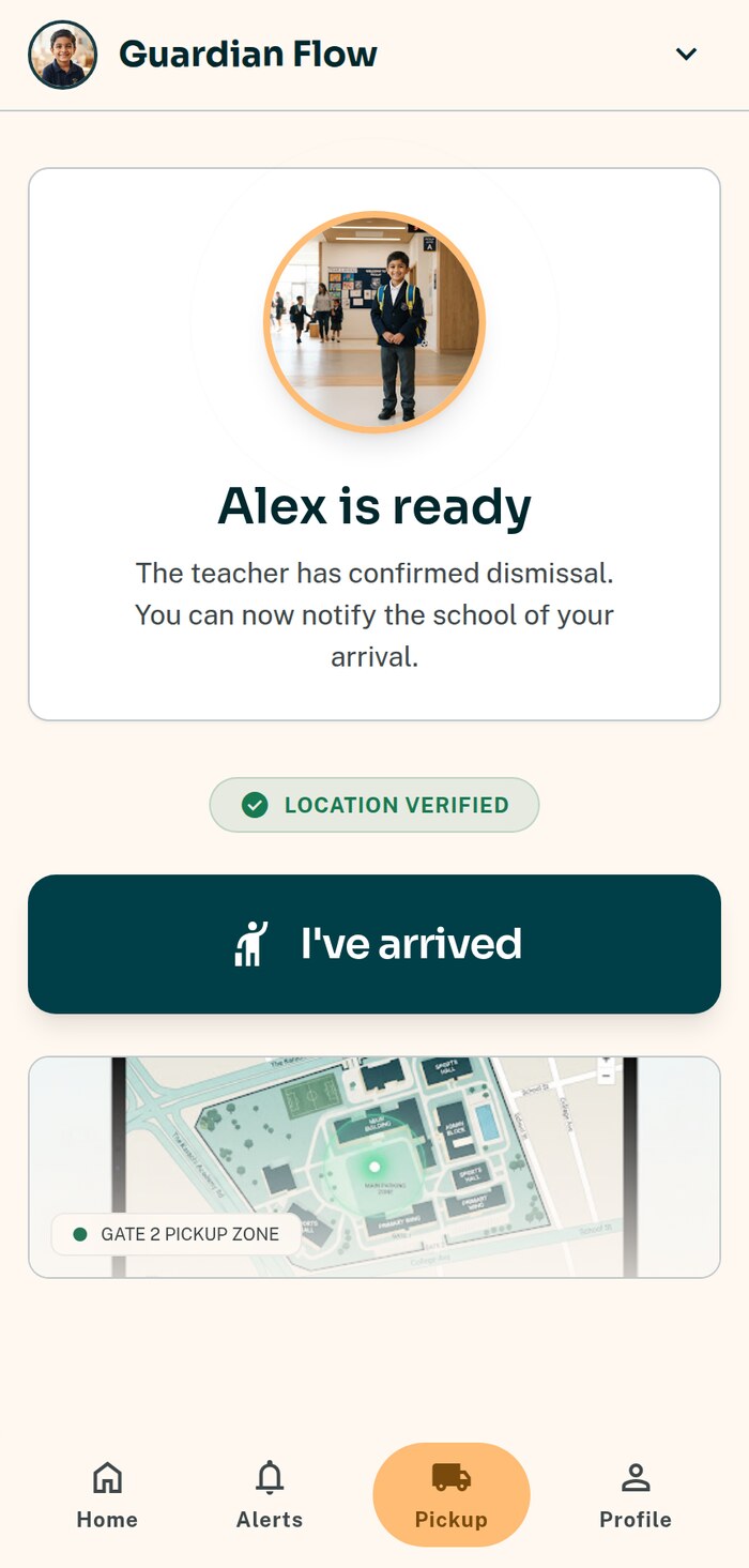Checking in at pickup