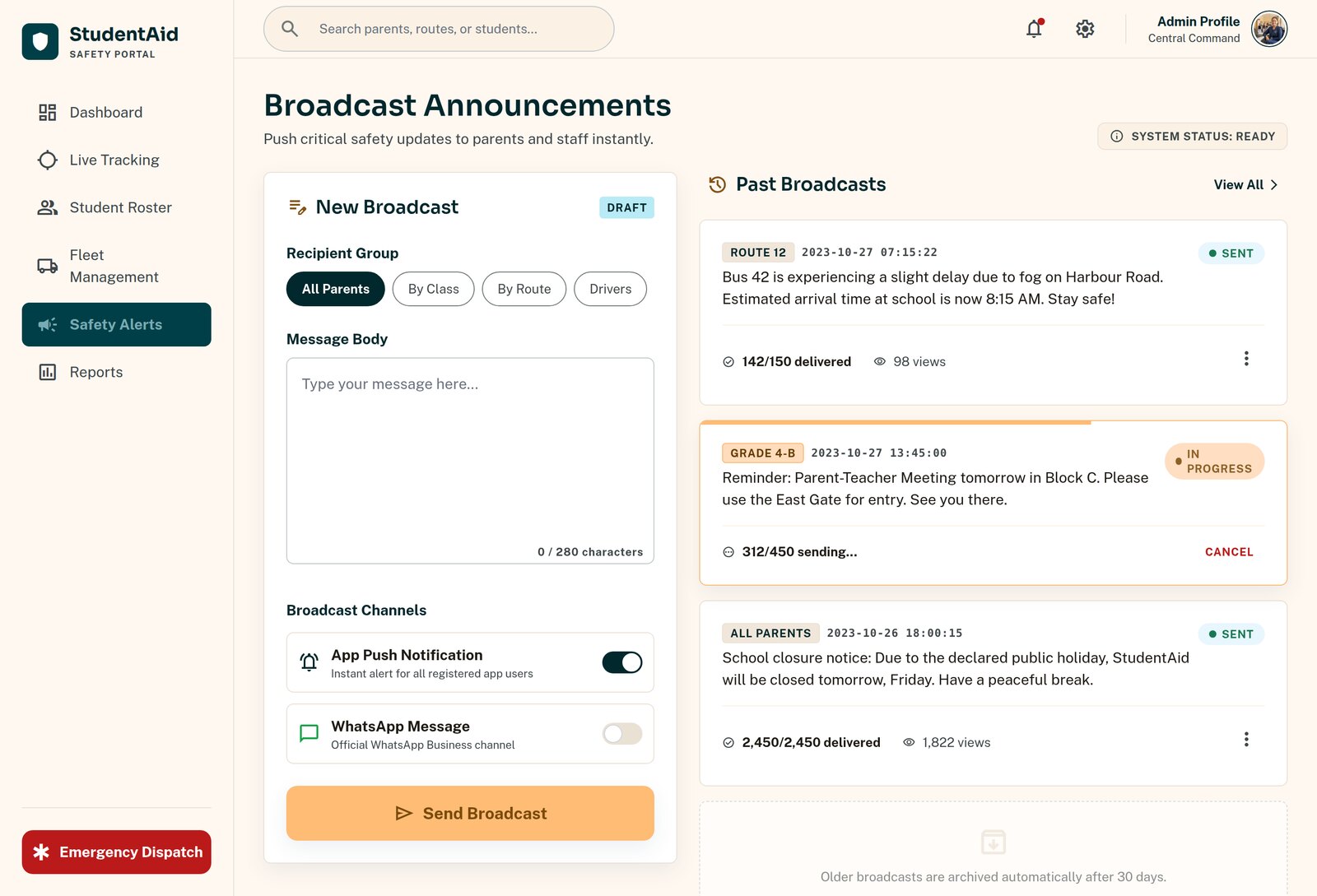 Broadcast composer